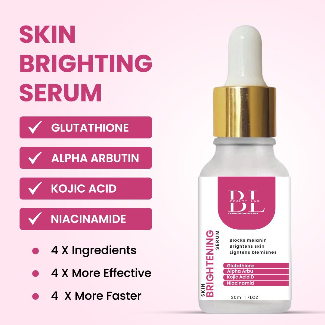 Skin Brightening Serum Glutathione 2% Alpha Arbutin 2% Kojic Acid Dipalmitate 2% Niacinamide 5%